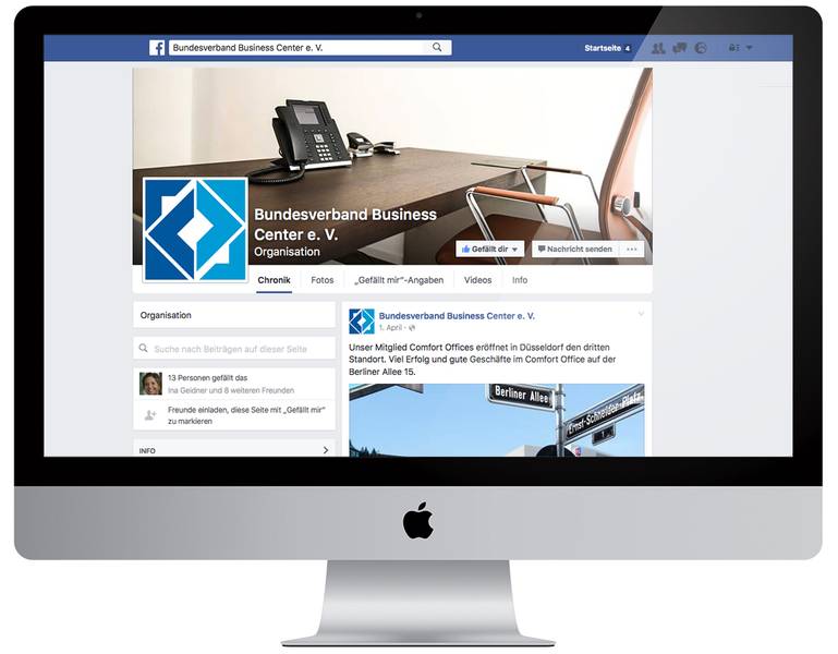 Bundesverband Business Center e.V. jetzt mit eigenem Facebook Auftritt